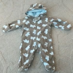 ❤3M boys winter hooded romper/onesie❤